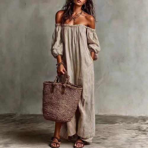 Abito lungo donna - , spalle