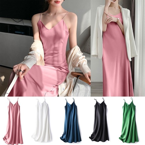 Abito lungo sexy collo v - a,